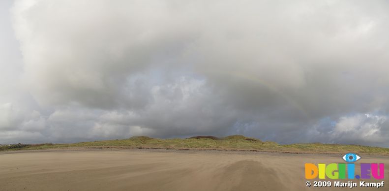 SX10506-10509 Rainbow over Merthyr-mawr Warren dunes